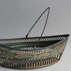 Corbeille navette tôle peinte Empire