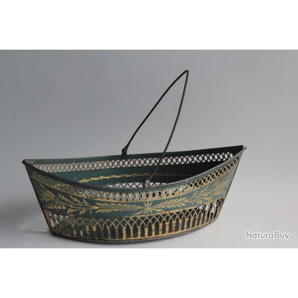 Corbeille navette tle peinte Empire