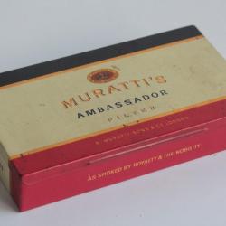 Boîte à Cigarettes tôle Muratti's Ambassador