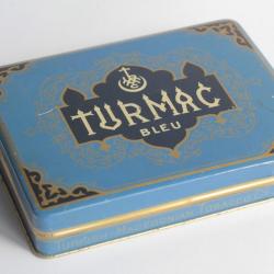 Boîte à Cigarettes tôle Turmac bleu