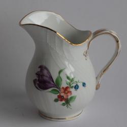 Pot à crème porcelaine KPM Berlin Allemagne Fleurs papillon