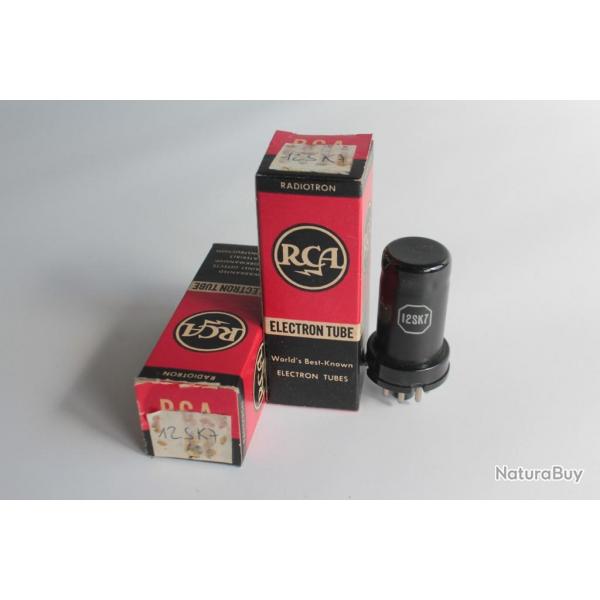 Paire Ampoules radio RCA electron tube 6SK7