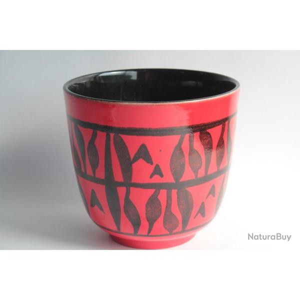 Cache pot cramique Elchinger vintage 1950