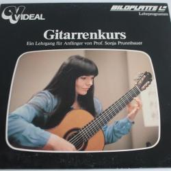 Laserdisc PAL Gitarrenkurs Sonja Prunnbauer Bildplatte 1982