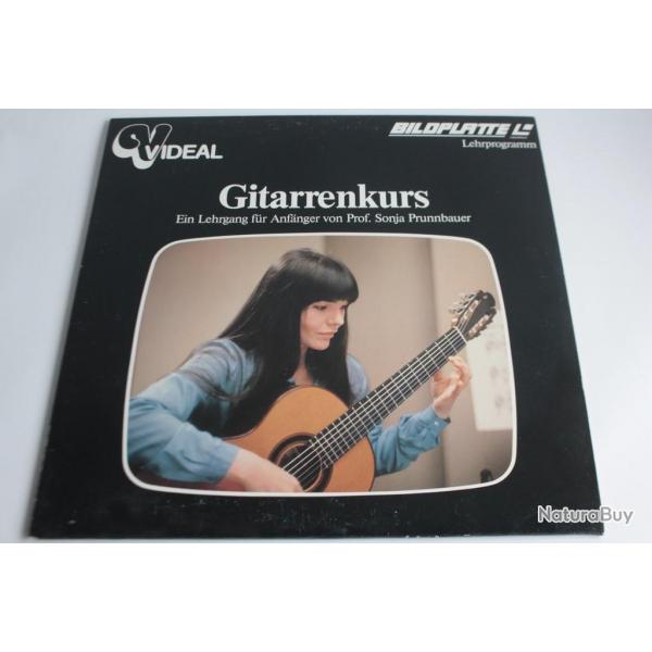 Laserdisc PAL Gitarrenkurs Sonja Prunnbauer Bildplatte 1982