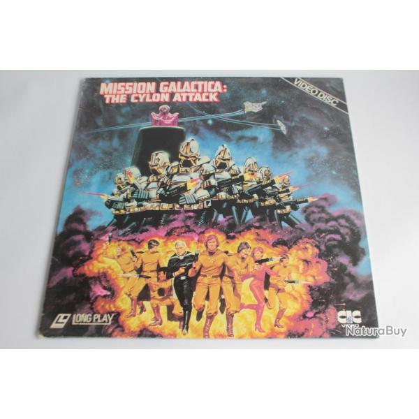 Laserdisc PAL Mission Galactica The cyclon Attack 1980