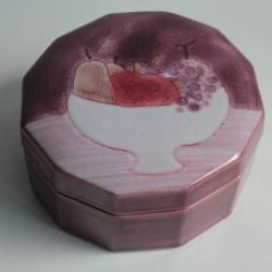 Bonbonnière céramique émaillée Cloutier Frères France