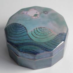 Bonbonnière céramique émaillée Cloutier Frères France