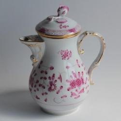 MEISSEN Théière porcelaine Indian Flowers XIXe siècle