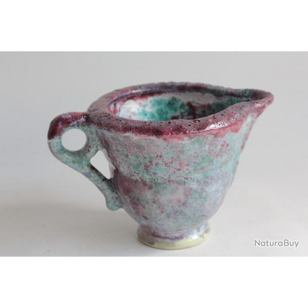 Pot  crme cramique maille Salins France