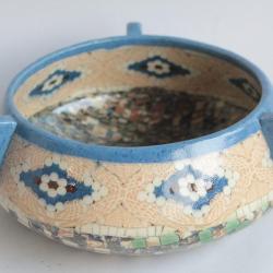 VALLAURIS Coupe céramique mosaïque Jean Gerbino