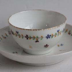 Tasse Bol à thé porcelaine Nyon Bleuets Suisse