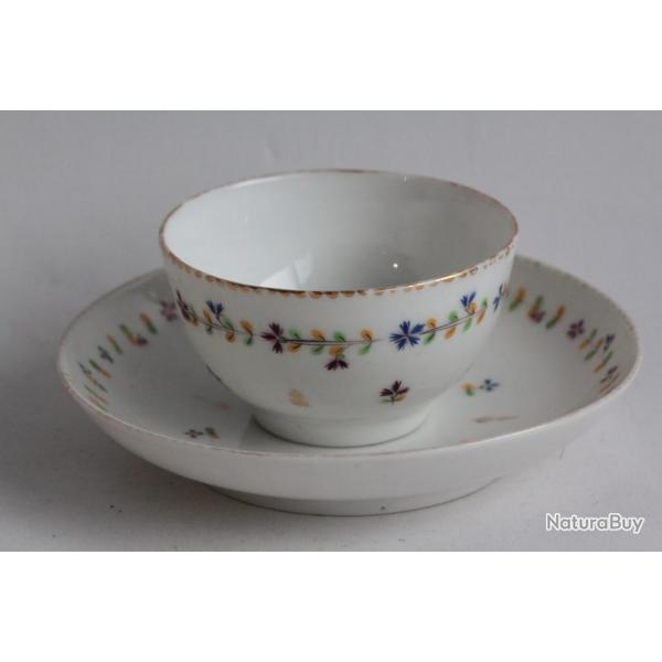 Tasse Bol  th porcelaine Nyon Bleuets Suisse