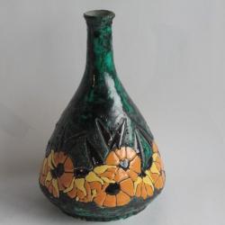 Vase céramique émaillée La Maîtrise Art déco