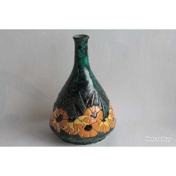 Vase cramique maille La Matrise Art dco