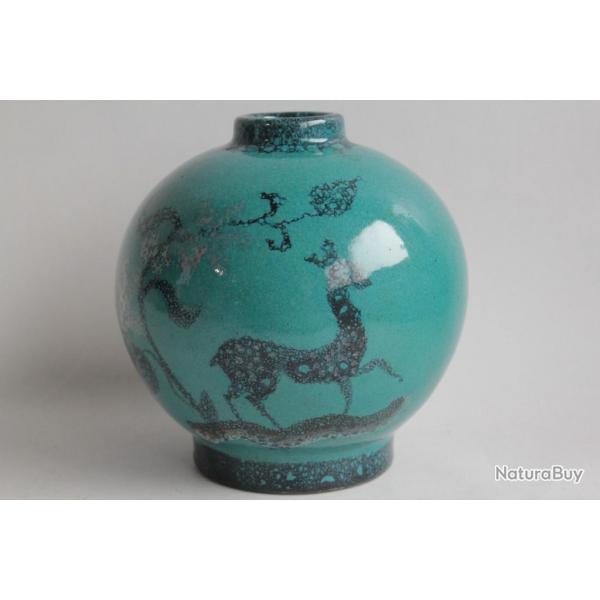 MENELIKA Vase cramique Oiseau Hlne Amoudruz Charles Imbert