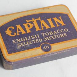 Boîte à tabac tôle Captain English Tobacco