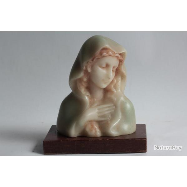 Sculpture cire Buste Vierge Madonna