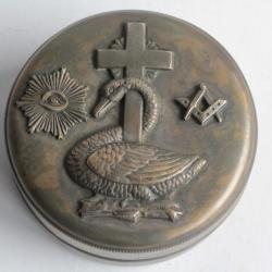 Boite ronde Franc-maçon