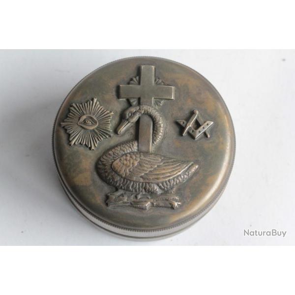Boite ronde Franc-maon