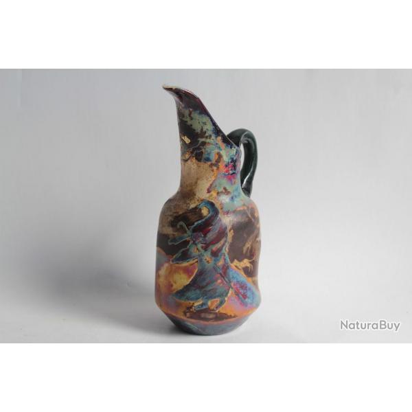 MULLER Croismare Pichet fluogravure Sorcier 1900 Art Nouveau