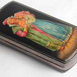 Boîte laquée Russe Fedoskino The Scarlet Flower MOD 1993