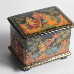 Boîte laquée Russe Palekh Humpback Pony Maria Alexandrovna Azanova