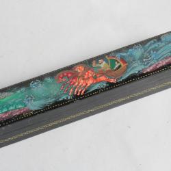 Boîte laquée Russe Plumier Démons ???? Troika Palekh