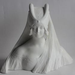 Léo LAPORTE-BLAIRSY Buste Femme porcelaine biscuit Limoges