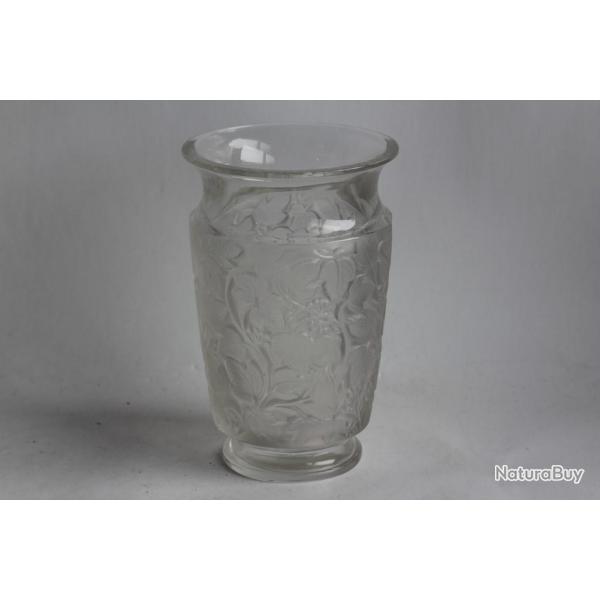LALIQUE Vase cristal Deauville Vignes
