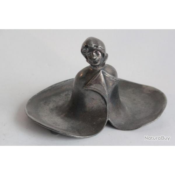 Vide poche WMF Femme Art Nouveau