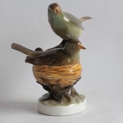 NYMPHENBURG Oiseaux Paruline porcelaine 188