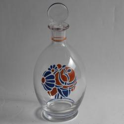 BACCARAT Carafe émaillée Jean Luce Georges CHEVALIER Art Déco