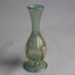Vase Murano vert or Barovier & Toso