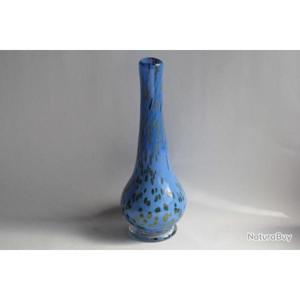 Vase verre souffl Murano sign