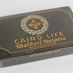 Boîte à Cigarettes tôle Cairo Life Waldorf-Astoria