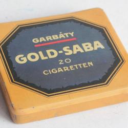 Boîte à Cigarettes tôle Garbaty Gold-Saba Allemagne