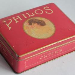 Boîte à Cigarettes tôle Philos Philipossian & Co. Suisse Art Nouveau
