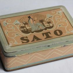 Boîte à Cigarettes tôle SATO Charles LOUPOT