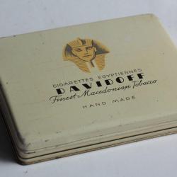 Boîte à Cigarettes tôle Cigarettes égyptiennes Davidoff