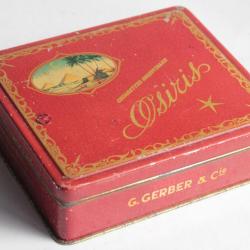 Boîte à Cigarettes tôle Cigarettes orientales Osiris G. Gerber & Co