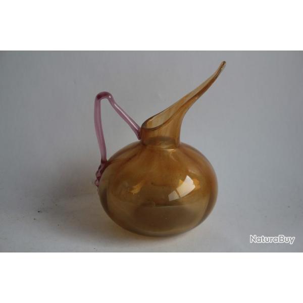 Charles SCHNEIDER Pichet verre souffl