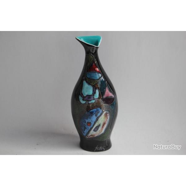 Marcello FANTONI Vase cramique maille Italie