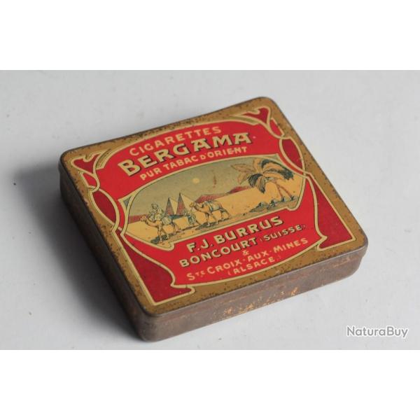 Bote  Cigarettes tle Bergama F.J. Burrus Suisse