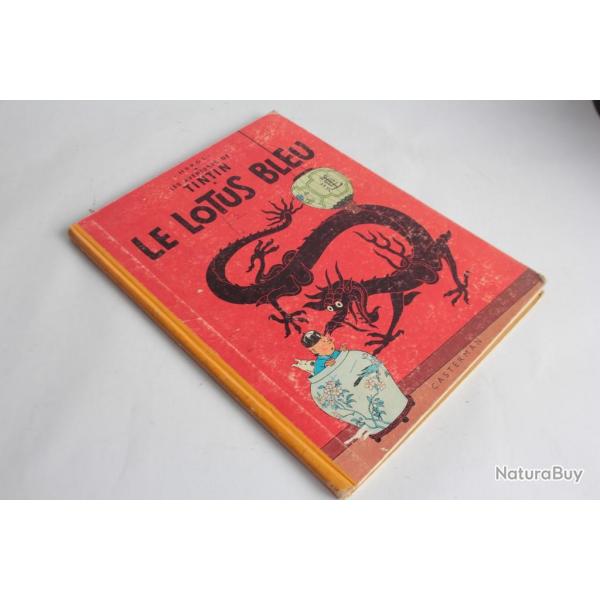 BD TINTIN Le lotus bleu B29 1960