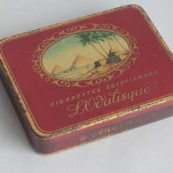 Boîte à Cigarettes tôle Cigarettes Égyptiennes L'Odalisque G. Gerber & Co