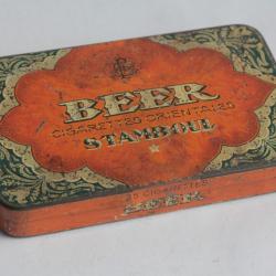 Boîte à Cigarettes tôle BEER Stamboul