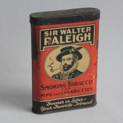 Boîte à Cigarettes tôle Sir Walter Raleigh USA