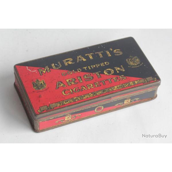 Bote  Cigarettes tle Muratti's Ariston gold tipped