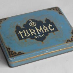 Boîte à Cigarettes tôle Turmac bleu